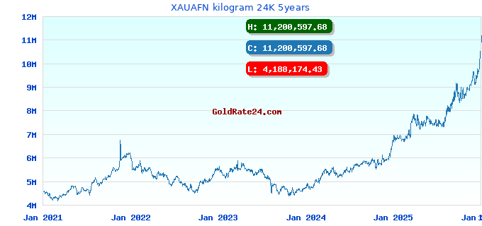 XAUAFN kilogram 24K 5years
