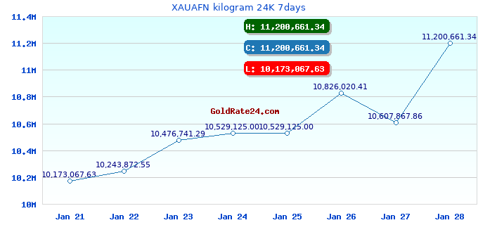 XAUAFN kilogram 24K 7days
