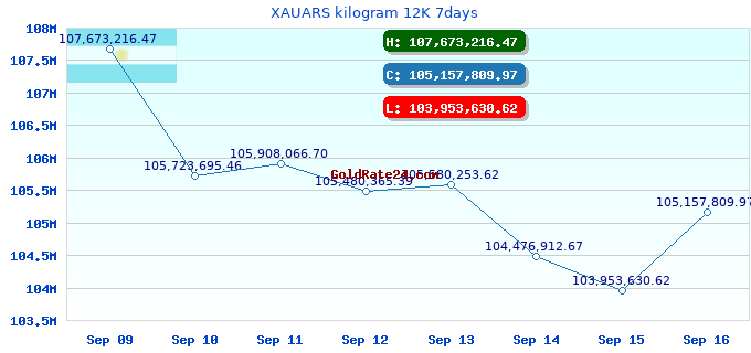 XAUARS kilogram 12K 7days