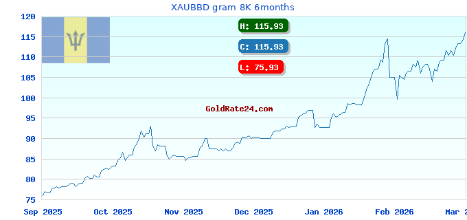 XAUBBD gram 8K 6months