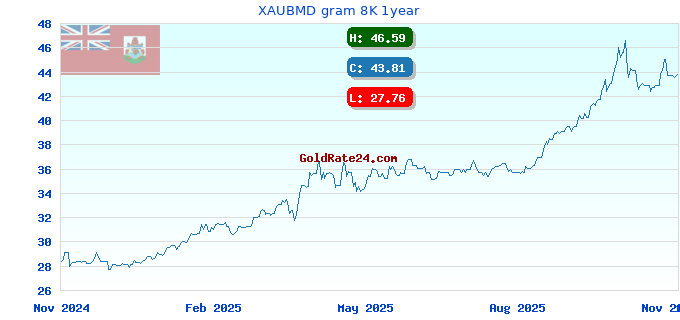 XAUBMD gram 8K 1year