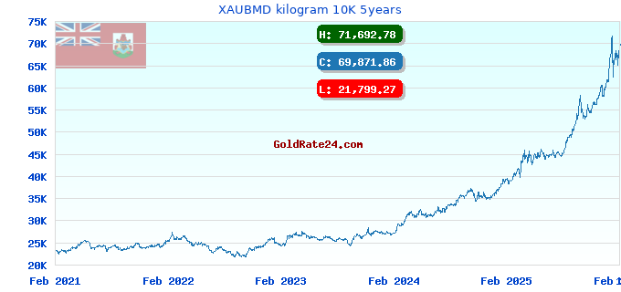 XAUBMD kilogram 10K 5years