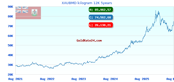 XAUBMD kilogram 12K 5years