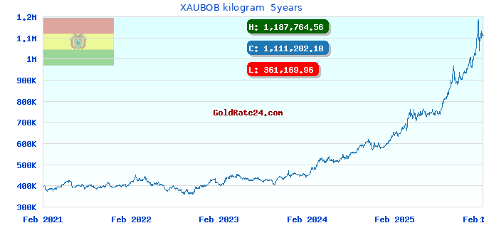 XAUBOB kilogram 5years