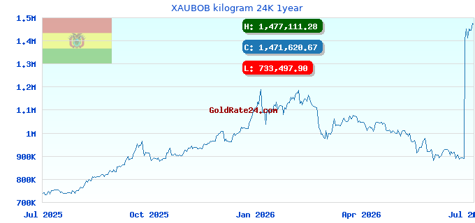 XAUBOB kilogram 24K 1year
