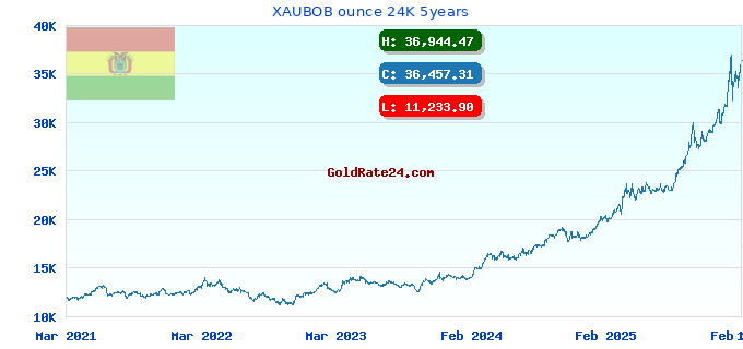 XAUBOB ounce 24K 5years