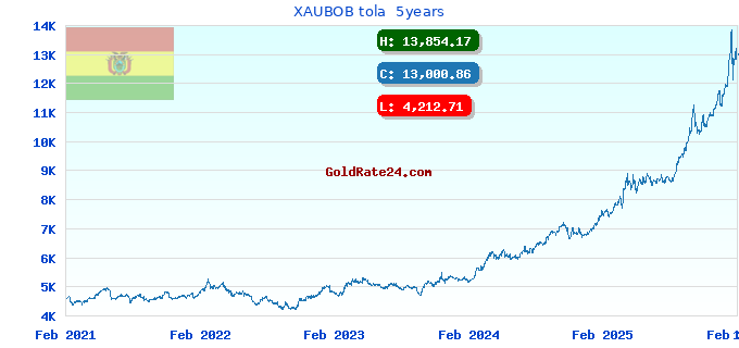 XAUBOB tola 5years