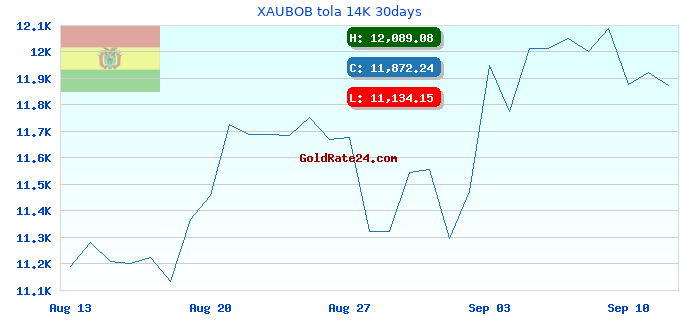 XAUBOB tola 14K 30days