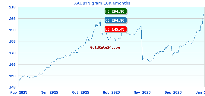 XAUBYN gram 10K 6months