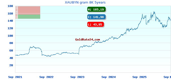 XAUBYN gram 8K 5years