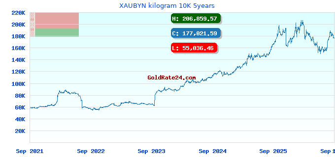 XAUBYN kilogram 10K 5years