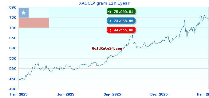 XAUCLP gram 12K 1year