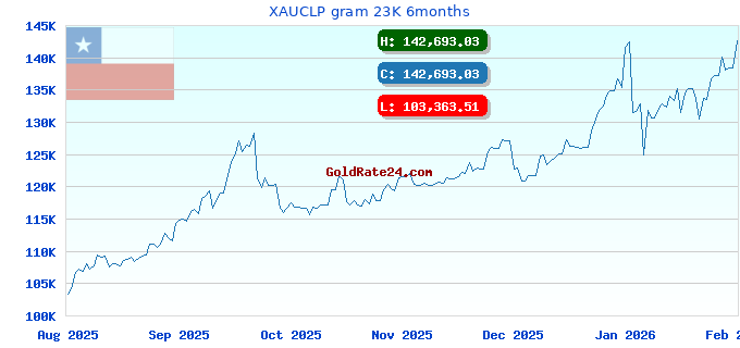 XAUCLP gram 23K 6months