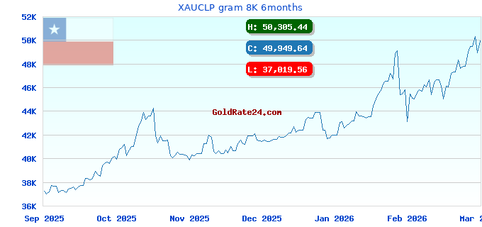 XAUCLP gram 8K 6months