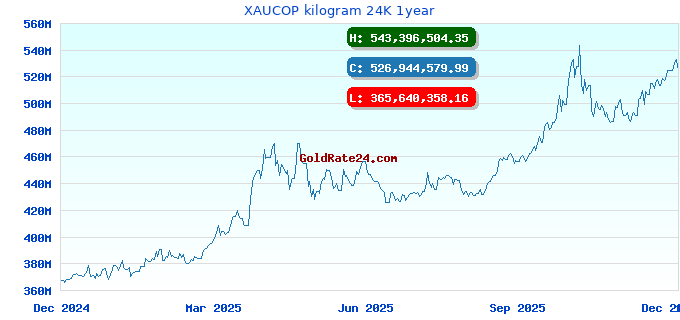 XAUCOP kilogram 24K 1year