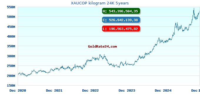 XAUCOP kilogram 24K 5years
