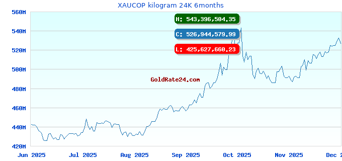XAUCOP kilogram 24K 6months