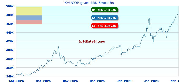 XAUCOP gram 18K 6months