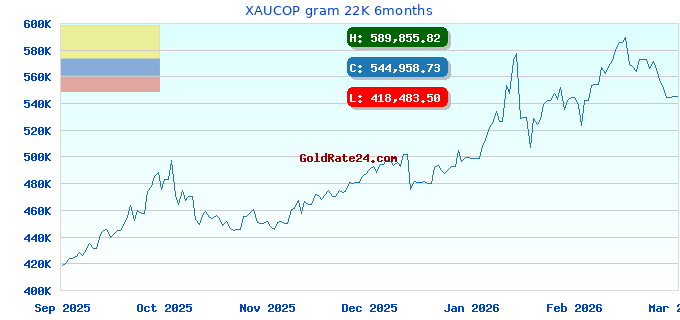 XAUCOP gram 22K 6months