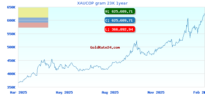 XAUCOP gram 23K 1year