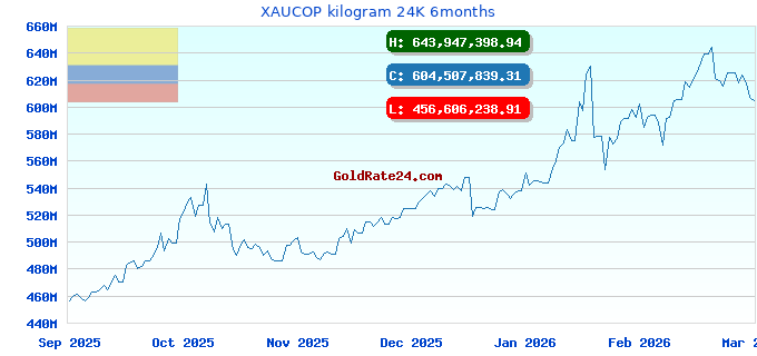 XAUCOP kilogram 24K 6months