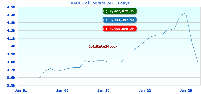 XAUCUP kilogram 24K 30days
