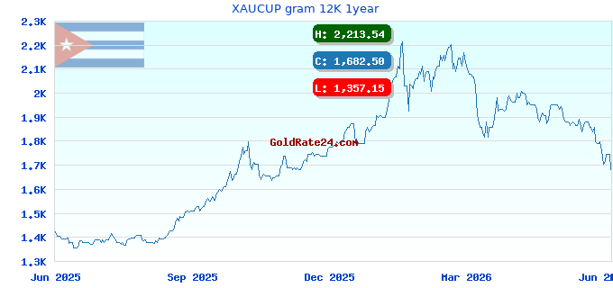 XAUCUP gram 12K 1year