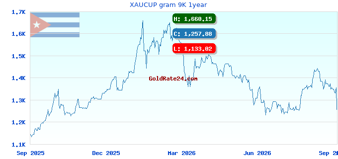 XAUCUP gram 9K 1year
