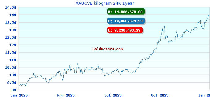 XAUCVE kilogram 24K 1year