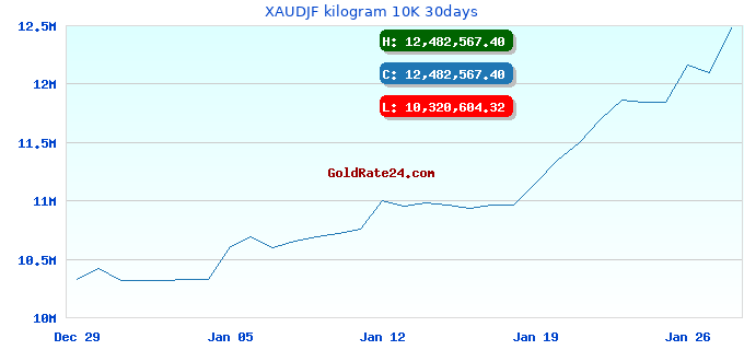 XAUDJF kilogram 10K 30days