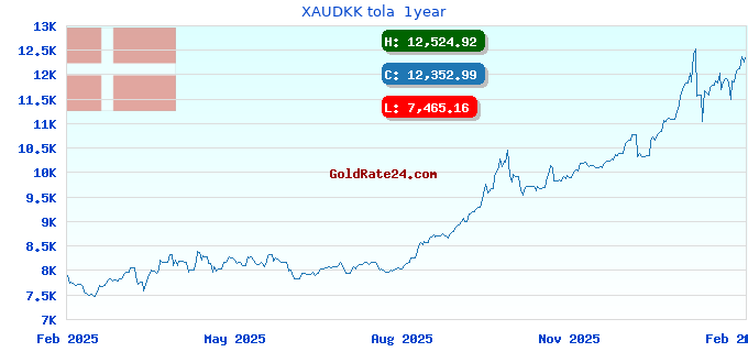 XAUDKK tola  1year