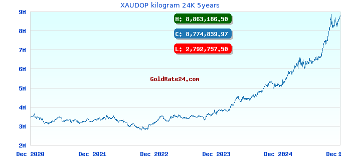 XAUDOP kilogram 24K 5years