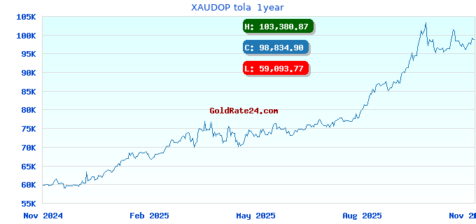 XAUDOP tola 1year
