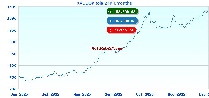 XAUDOP tola 24K 6months