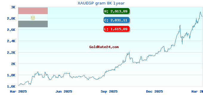 XAUEGP gram 8K 1year