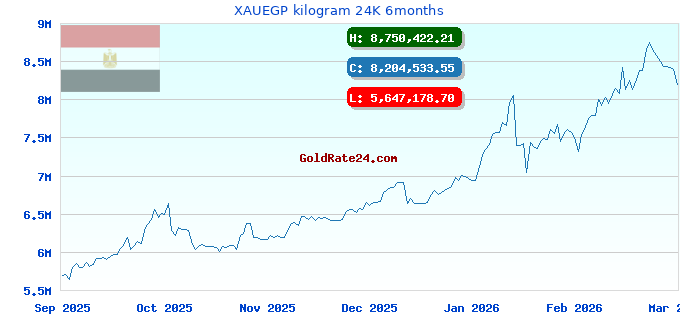XAUEGP kilogram 24K 6months
