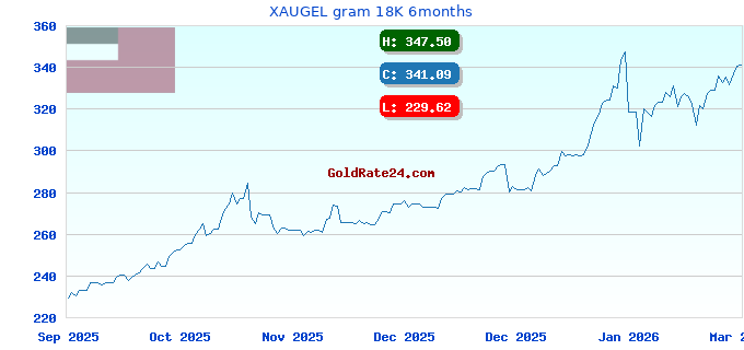 XAUGEL gram 18K 6months