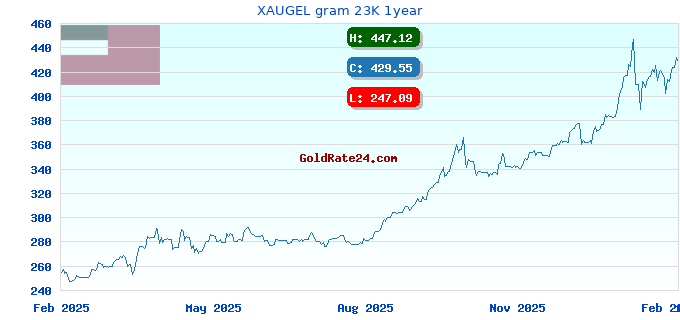 XAUGEL gram 23K 1year