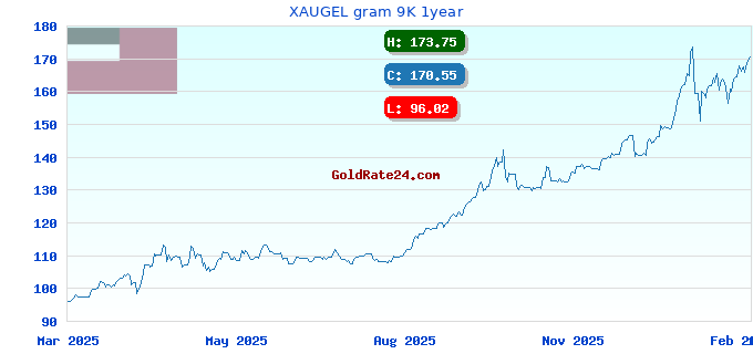 XAUGEL gram 9K 1year