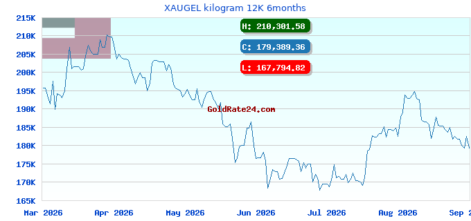 XAUGEL kilogram 12K 6months