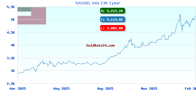 XAUGEL tola 23K 1year