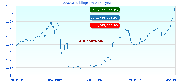 XAUGHS kilogram 24K 1year