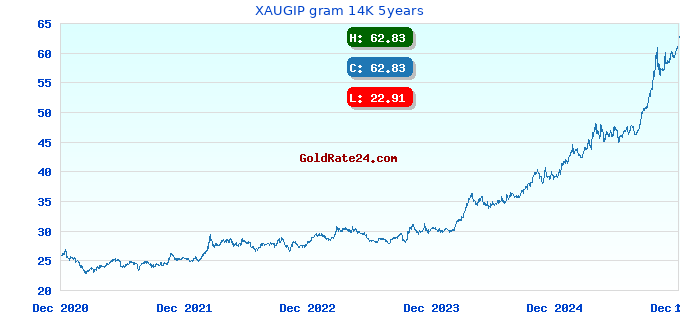 XAUGIP gram 14K 5years