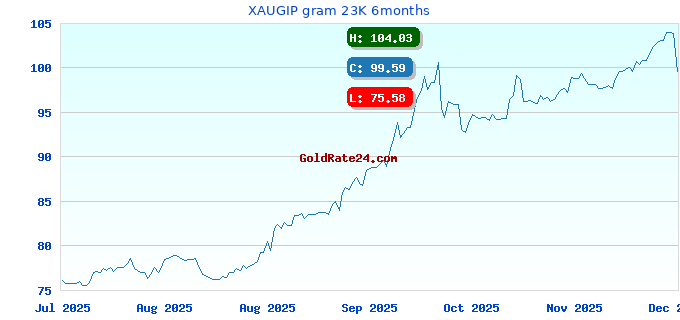 XAUGIP gram 23K 6months