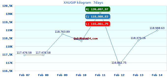 XAUGIP kilogram  7days