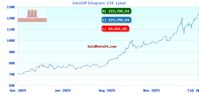 XAUGIP kilogram 23K 1year