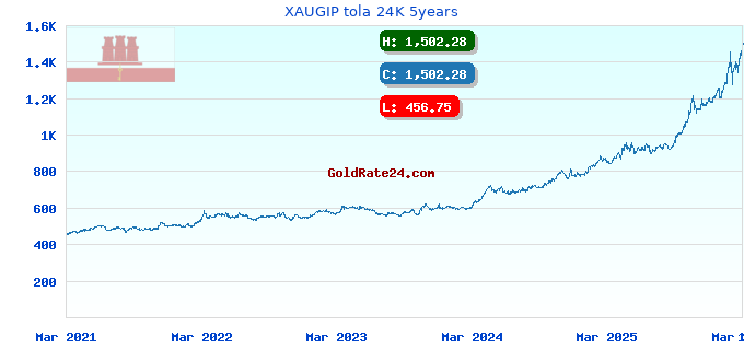 XAUGIP tola 24K 5years