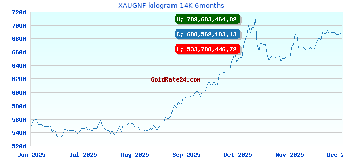 XAUGNF kilogram 14K 6months