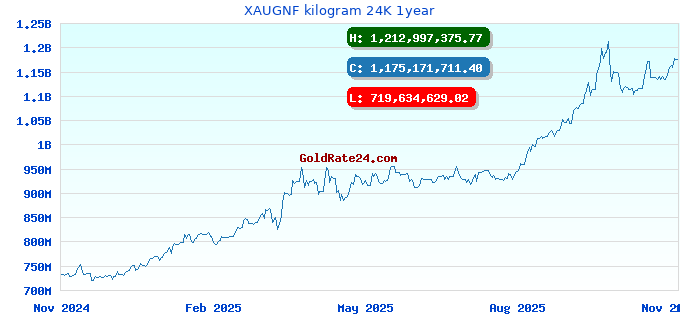 XAUGNF kilogram 24K 1year