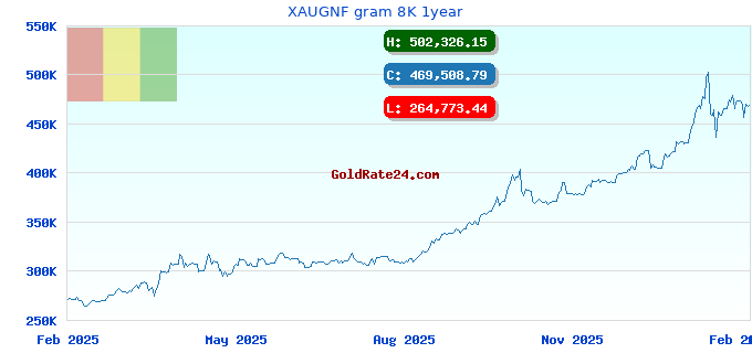 XAUGNF gram 8K 1year